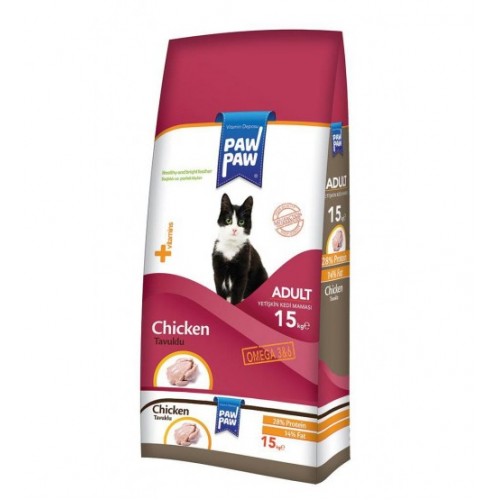 Paw Paw 15 Kg Tavuklu Yetişkin Kedi Maması